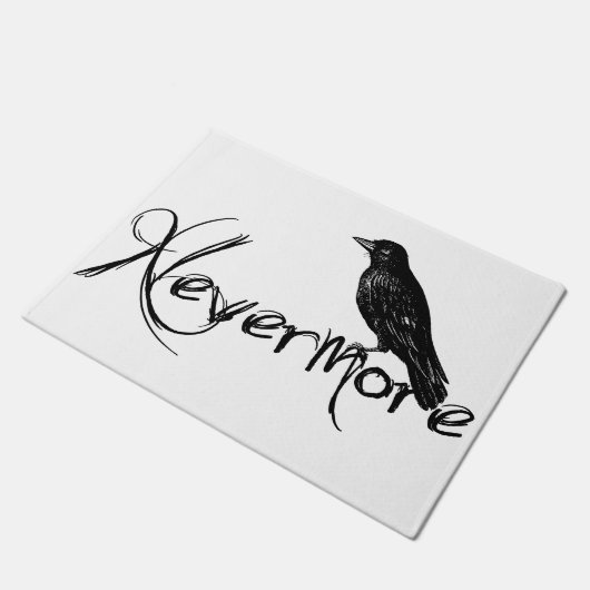 Edgar Allen Poe Raven Nevermore Halloween Deurmat (Schuin)