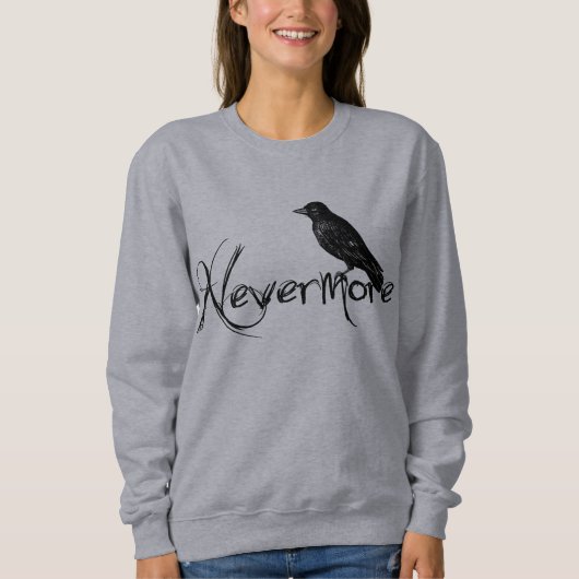 Edgar Allen Poe Raven Nevermore Halloween Trui (Voorkant)