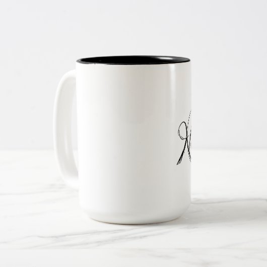 Edgar Allen Poe Raven Nevermore Halloween Tweekleurige Koffiemok (Voorkant links)