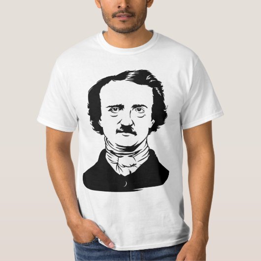 Edgar Allen Poe Raven T-shirt (Voorkant)