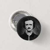 Edgar allen poe ronde button 3,2 cm (Voorkant /achterkant)