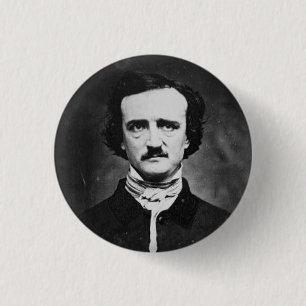 Edgar allen poe ronde button 3,2 cm
