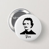 Edgar Allen Poe Ronde Button 5,7 Cm (Voorkant /achterkant)
