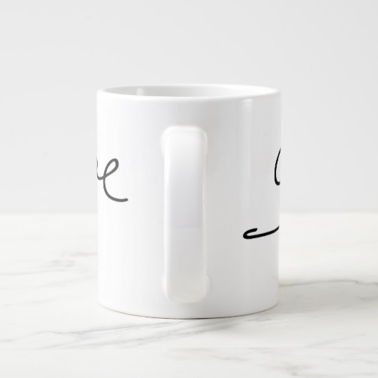 Edgar Allen Poe Signature Grote Koffiekop (Achterkant)