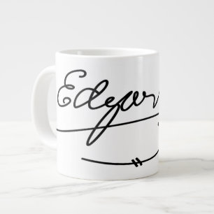 Edgar Allen Poe Signature Grote Koffiekop