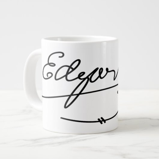 Edgar Allen Poe Signature Grote Koffiekop (Links)