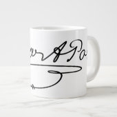 Edgar Allen Poe Signature Grote Koffiekop (Voorkant rechts)