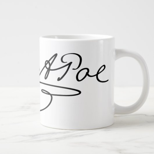 Edgar Allen Poe Signature Grote Koffiekop (Rechts)