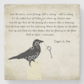 Edgar Allen Poe Stone Onderzetter (Voorkant)