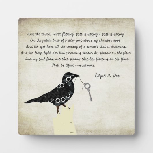 Edgar Allen Poe Table Decor Fotoplaat (Voorkant)