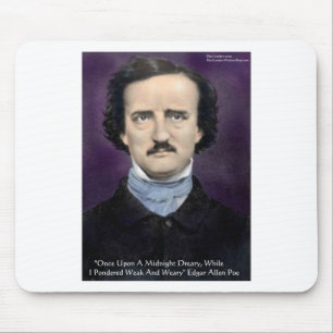 Edgar Allen Poe "The Raven" Citaat Gifts & Kaarten Muismat