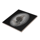 Edgar Allen Poe "The Raven" Halloween-gevogelte Tegeltje (Zijkant)