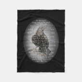 Edgar Allen Poe The Raven Poem Fleece Deken (Voorkant)