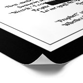 Edgar Allen Poe The Raven Poem Poster (Hoek)