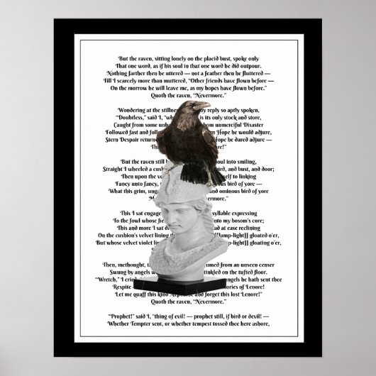 Edgar Allen Poe The Raven Poem Poster (Voorkant)