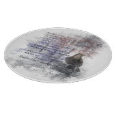 Edgar Allen Poe "The Raven" ravenvogel Halloween Snijplank (Hoek)