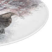 Edgar Allen Poe "The Raven" ravenvogel Halloween Snijplank (Hoek)