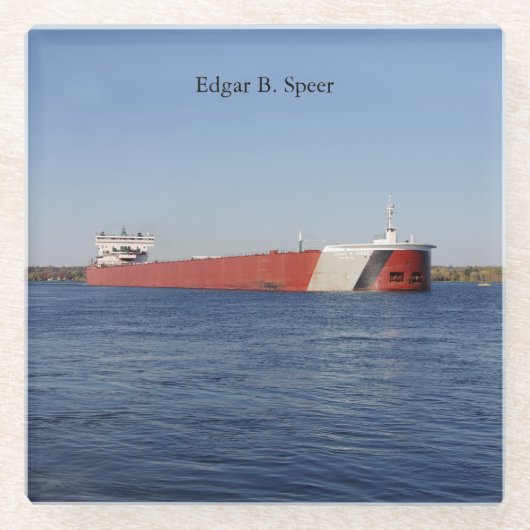 Edgar B. Speer glass onderzetter (Voorkant)