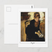 Edgar Degas #11 - Kunstmatig Briefkaart (Voorkant / Achterkant)