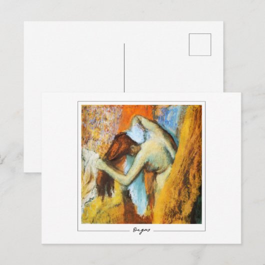 Edgar Degas #13-2 - Kunstmatig Briefkaart (Voorkant / Achterkant)