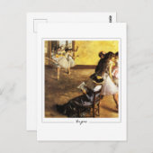 Edgar Degas #152-2 - Kunstmatig Briefkaart (Voorkant / Achterkant)