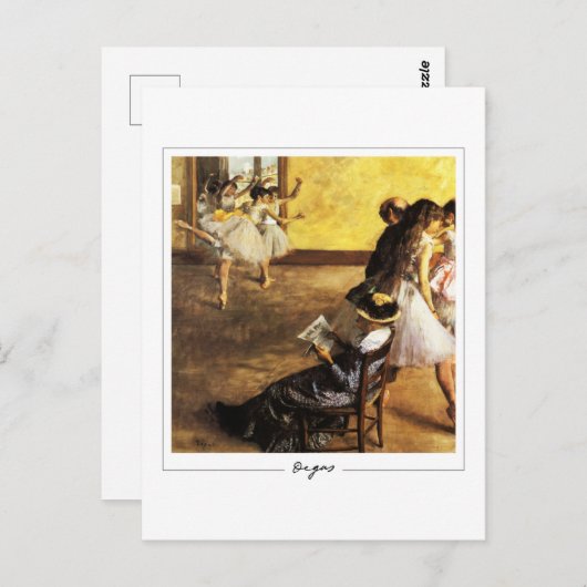 Edgar Degas #152-2 - Kunstmatig Briefkaart (Voorkant / Achterkant)