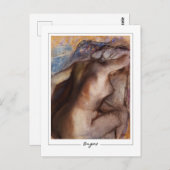 Edgar Degas #15-2 - Kunstmatig Briefkaart (Voorkant / Achterkant)