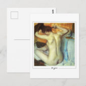 Edgar Degas #17 - Kunstmatig Briefkaart (Voorkant / Achterkant)