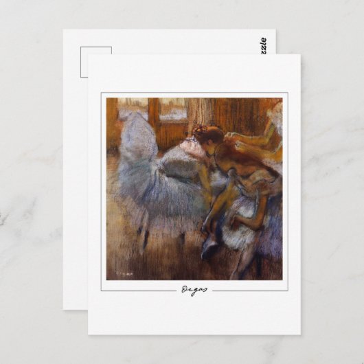 Edgar Degas #201-2 - Kunstmatig Briefkaart (Voorkant / Achterkant)