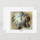 Edgar Degas #20-2 - Kunstmatig Briefkaart (Voorkant / Achterkant)