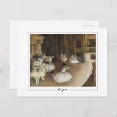 Edgar Degas #22-2 - Kunstmatig Briefkaart (Voorkant / Achterkant)