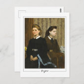Edgar Degas #25-2 - Kunstmatig Briefkaart (Voorkant / Achterkant)