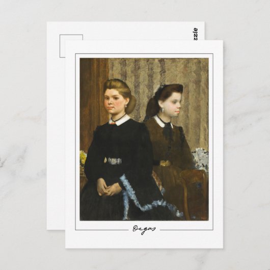 Edgar Degas #25-2 - Kunstmatig Briefkaart (Voorkant / Achterkant)