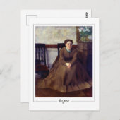 Edgar Degas #29-2 - Kunstmatig Briefkaart (Voorkant / Achterkant)