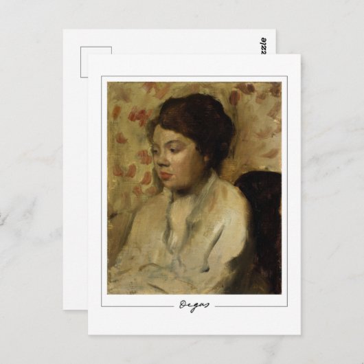 Edgar Degas #328-2 - Kunstmatig Briefkaart (Voorkant / Achterkant)