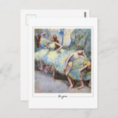 Edgar Degas #337-2 - Kunstmatig Briefkaart (Voorkant / Achterkant)