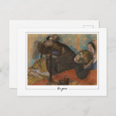Edgar Degas #408-2 - Kunstmatig Briefkaart (Voorkant / Achterkant)