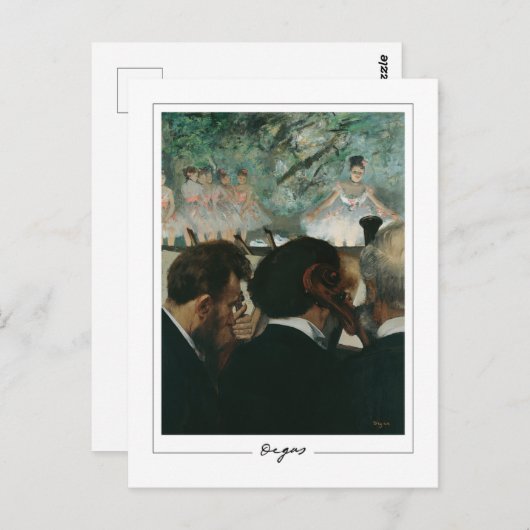 Edgar Degas #5-2 - Fine Art Briefkaart (Voorkant / Achterkant)