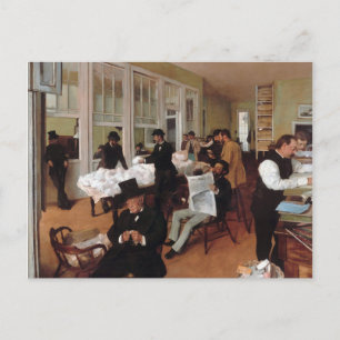 EDGAR DEGAS- A cotton kantoor in New Orleans 1873 Briefkaart