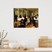 Edgar Degas A Cotton Kantoor in New Orleans Poster (Keuken)