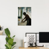 Edgar Degas a Woman Ironing Poster (Thuiskantoor)