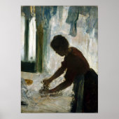 Edgar Degas a Woman Ironing Poster (Voorkant)
