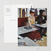 Edgar Degas - Absinthe Briefkaart (Voorkant / Achterkant)
