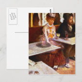 Edgar Degas - Absinthe Drinkers Briefkaart (Voorkant / Achterkant)