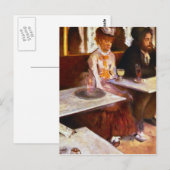Edgar Degas - Absinthe Drinkers Briefkaart (Voorkant / Achterkant)