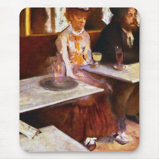 Edgar Degas - Absinthe Drinkers Muismat (Voorkant)