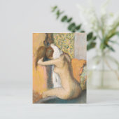 Edgar Degas After the Bath, Woman Drying Neck Briefkaart (Staand voorkant)