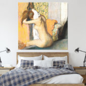 Edgar Degas After the Bath, Woman Drying Neck Canvas Afdruk (Insitu (Slaapkamer))