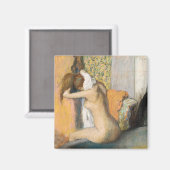 Edgar Degas After the Bath, Woman Drying Neck Magneet (Voorkant / Achterkant)