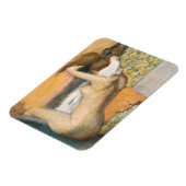 Edgar Degas After the Bath, Woman Drying Neck Magneet (Linkerzijde)